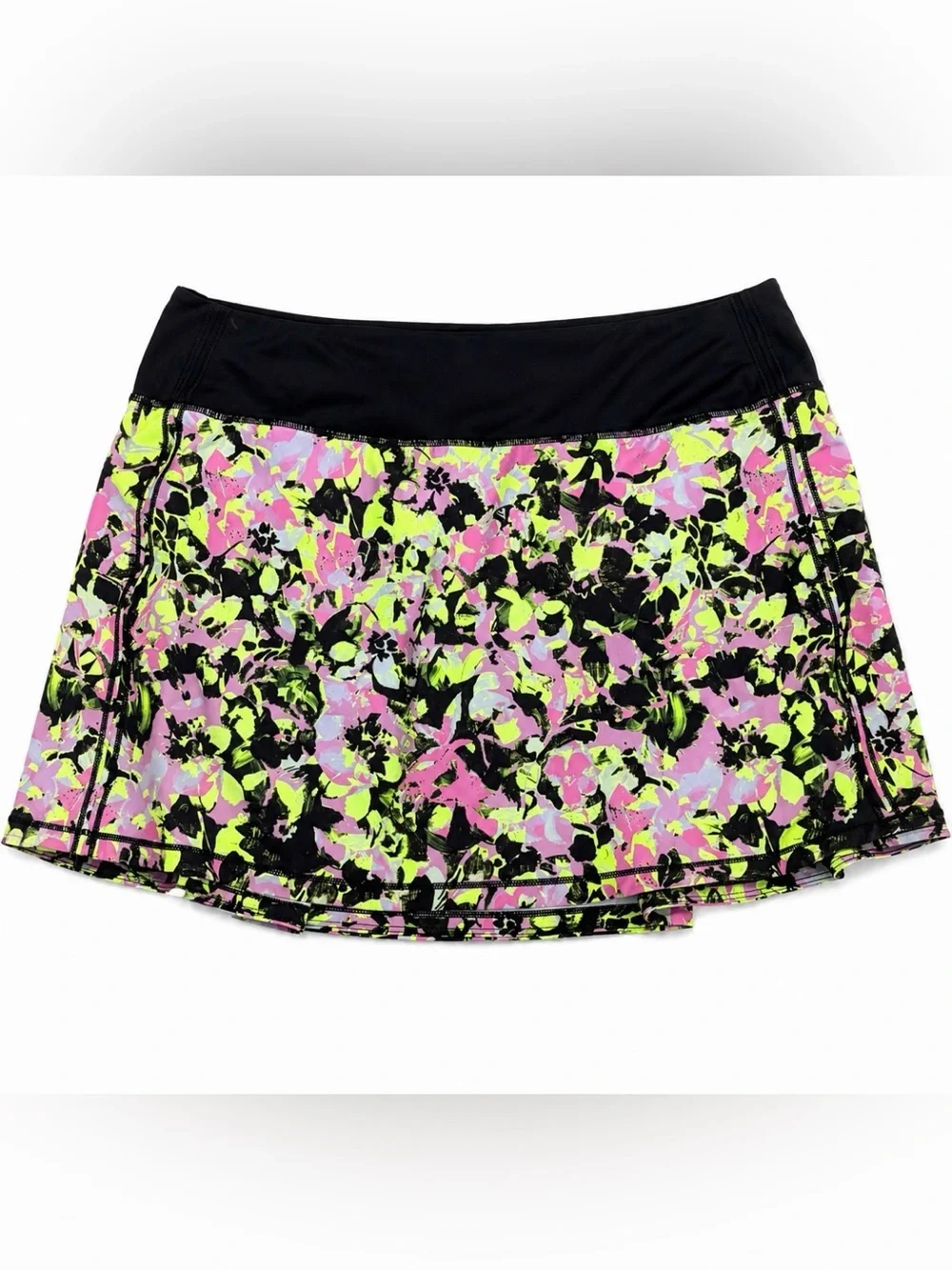 Lululemon Run Pace Setter Skirt Blurry Belle Multi Floral Built In Shorts 8 RARE